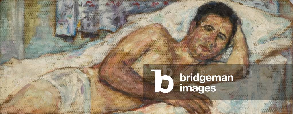 Reclining Figure (oil on canvas)