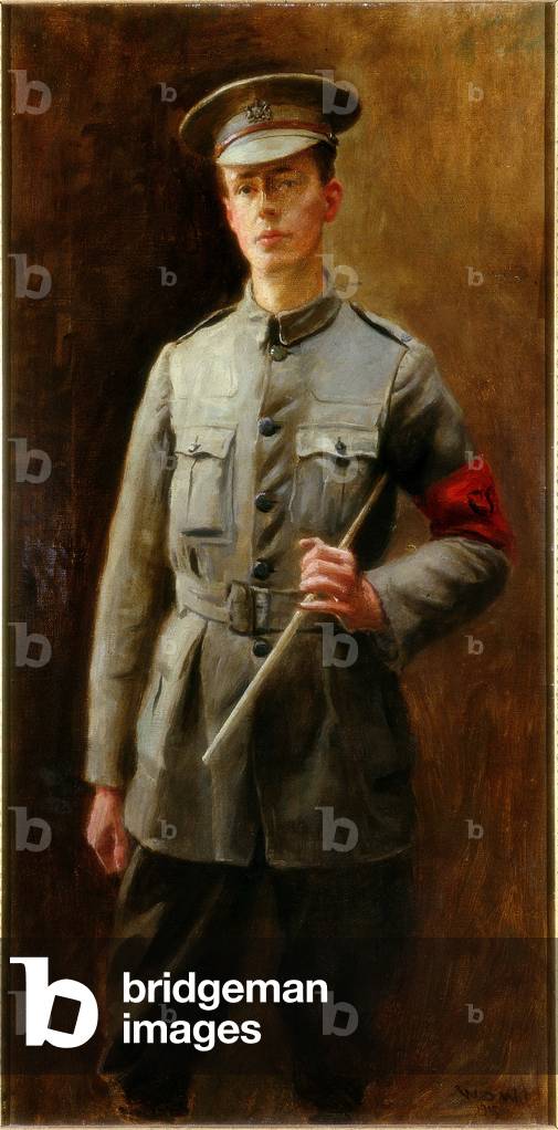 Young Man in Uniform, 1915 (oil on canvas)