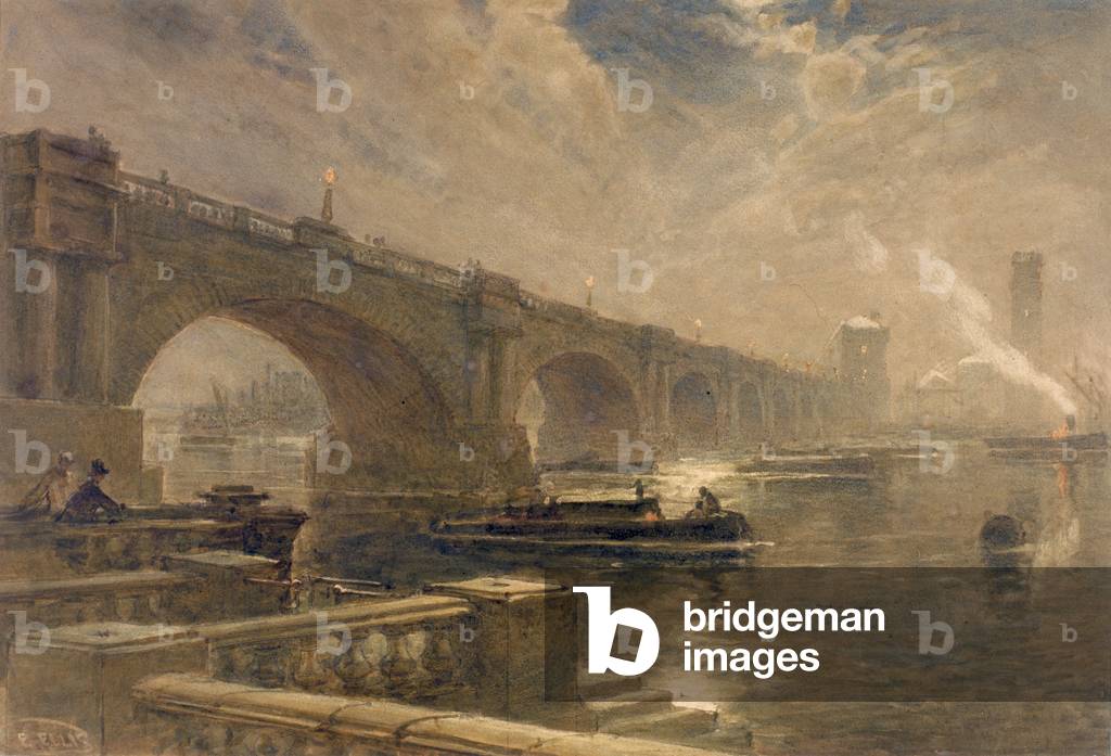 Waterloo Bridge (pencil & w/c on paper)