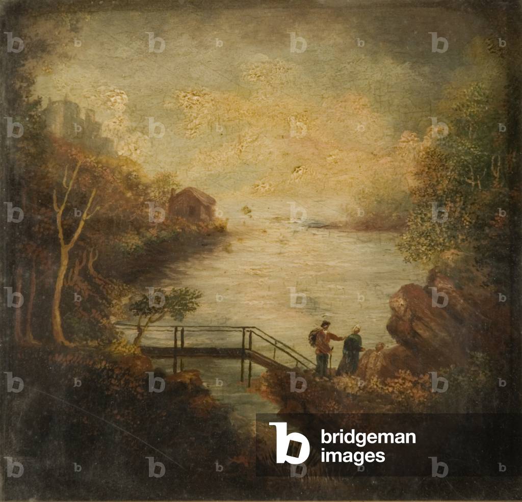 Killarney Castle (oil on panel)