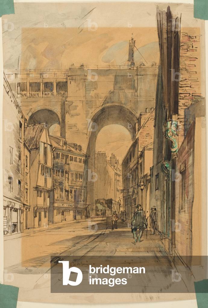 The Close, Newcastle upon Tyne (bodycolour on paper)