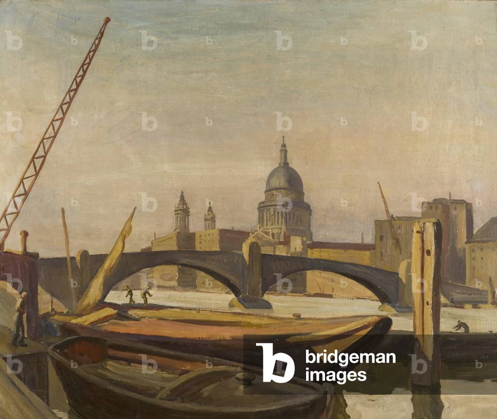 St Paul's, before 1928 (oil on canvas)
