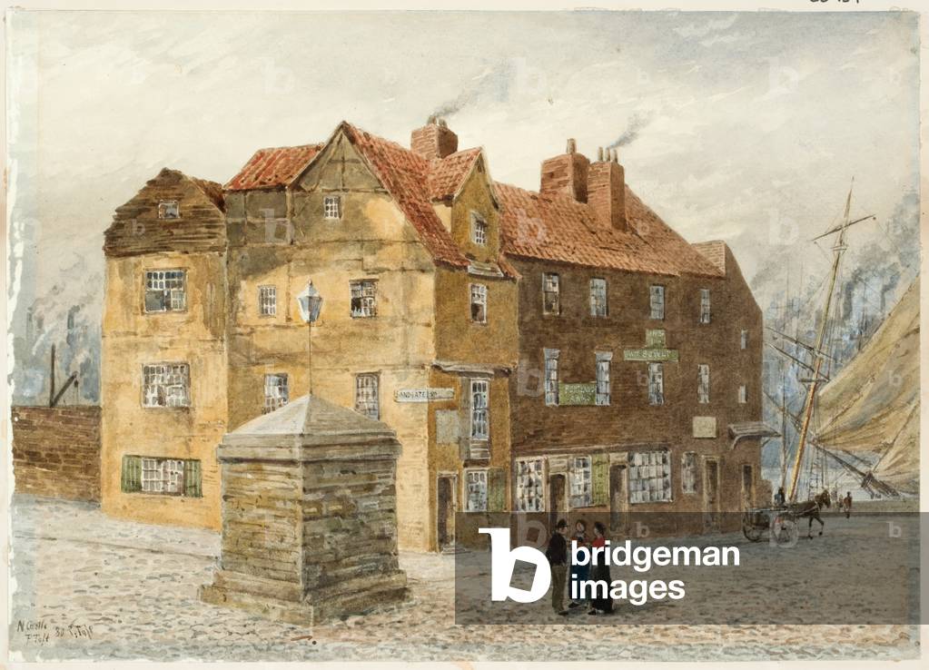 Sandgate (Portland Arms Inn) (pencil & w/c on paper on card)