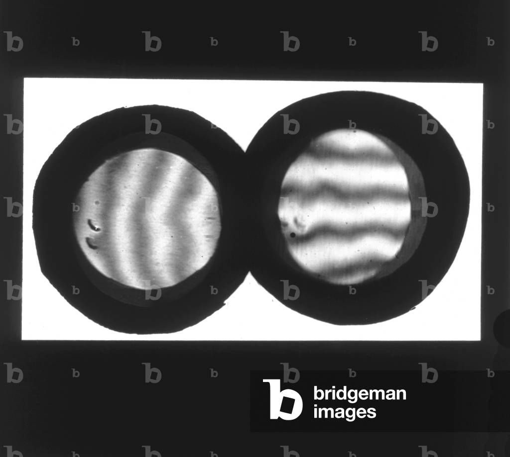 Mirror test on Grubb Parsons equipment, UK (b/w photo)
