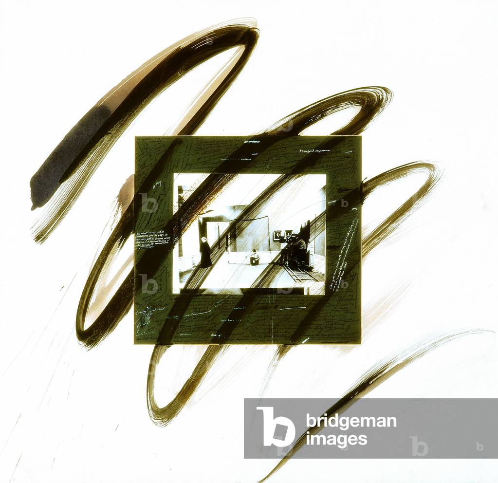 Study on the Death of Innocence I (ink, pencil, photo & w/c on paper)