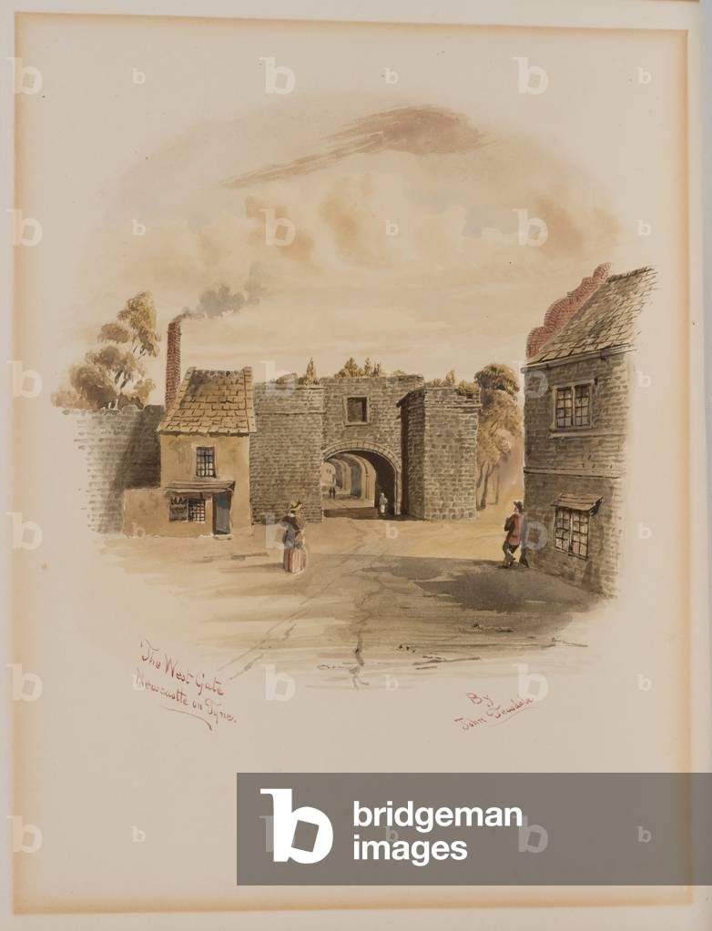 The West Gate, Newcastle upon Tyne (bodycolour on paper)