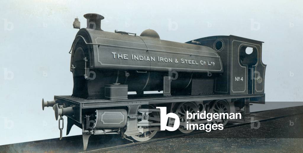 An image of one of two locomotives ordered by the Indian Iron & Steel Company in 1923 (photo)