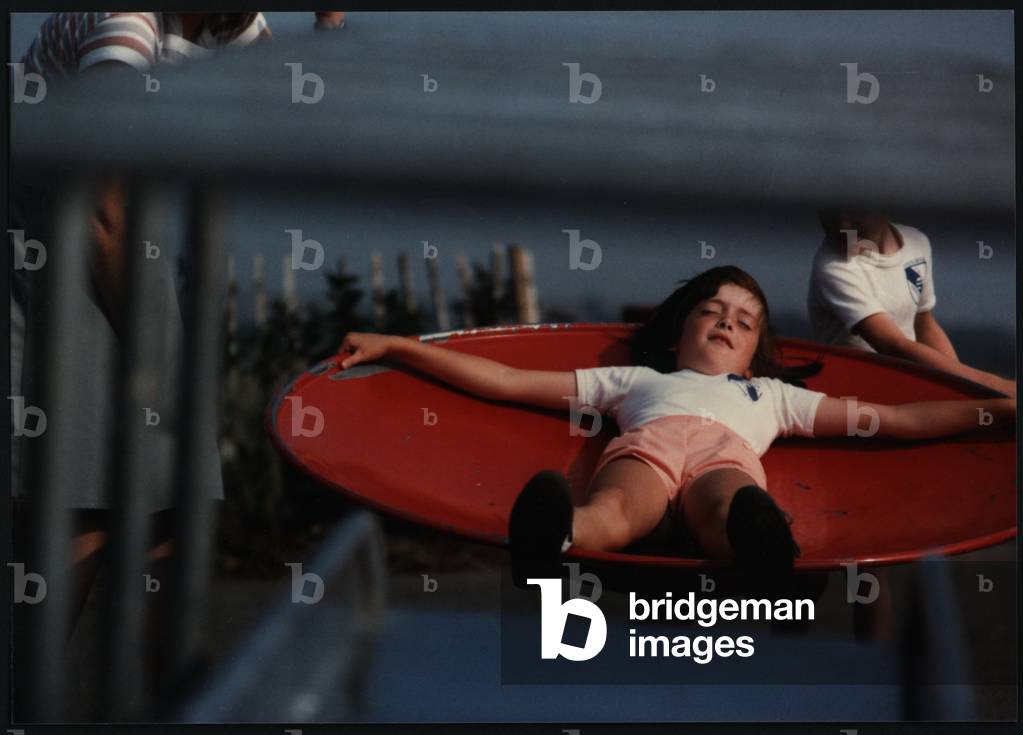 A Child playing in a Park in Washington, UK, 1970's (photo)