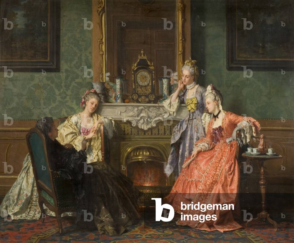 Image of Painting depicting Afternoon tea, 1879 by Jean Carolus