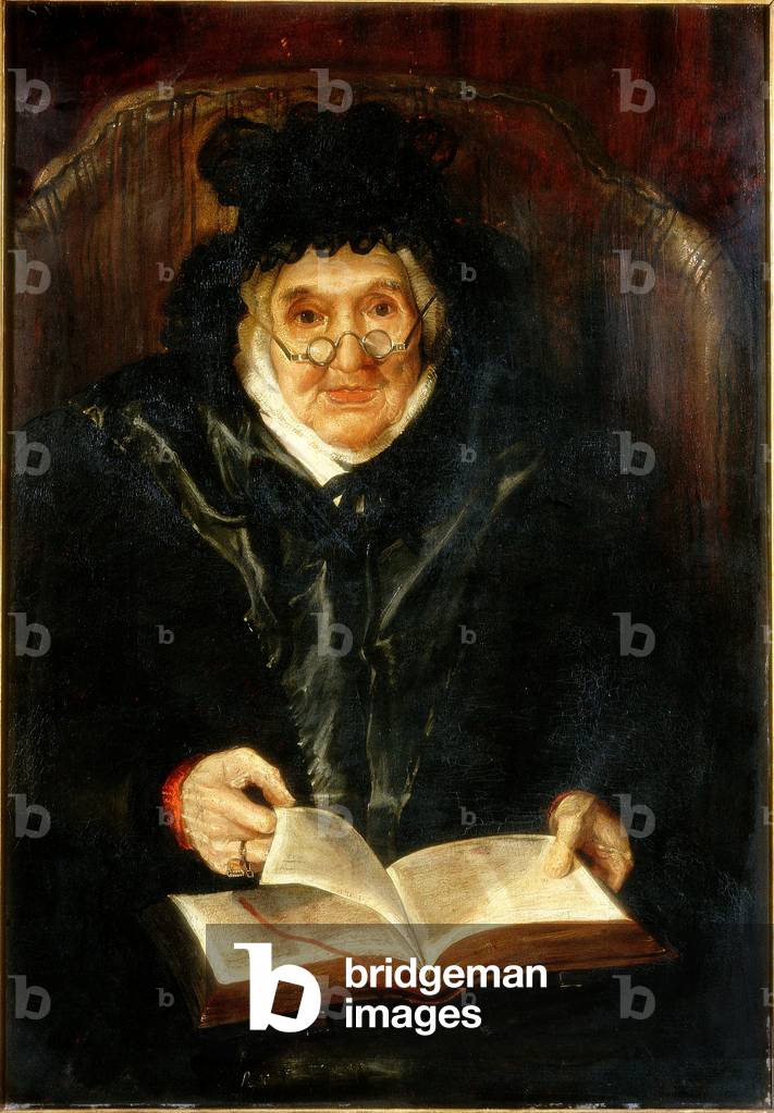 Portrait of an Old Lady, 1823 (oil on panel)