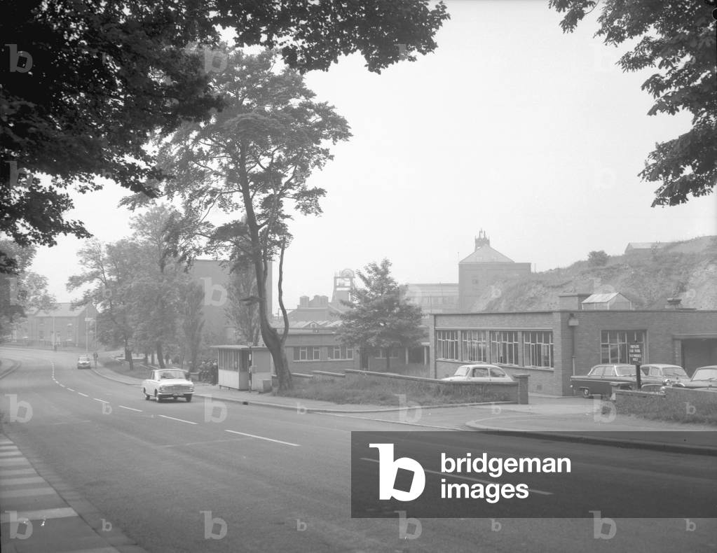 View of Glebe Colliery, Washington, Tyne and Wear, UK, May 1965 (b/w photo)
