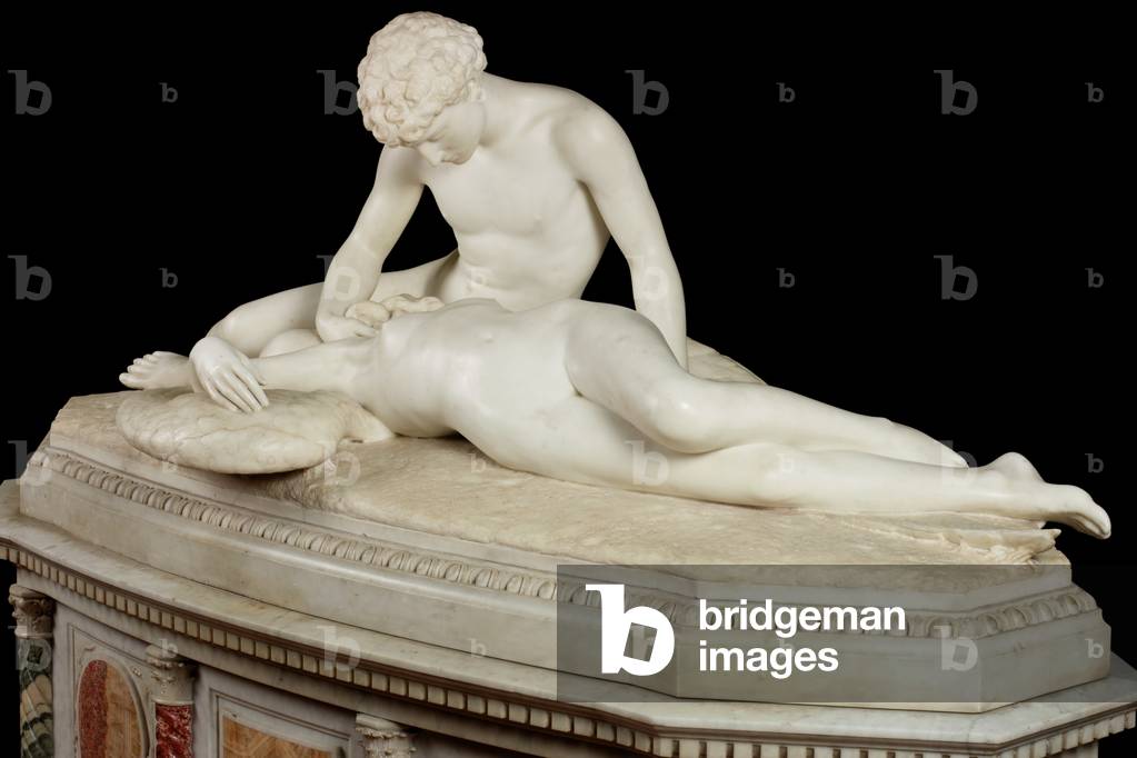 Fallen Angel, 1889 (stone & marble)