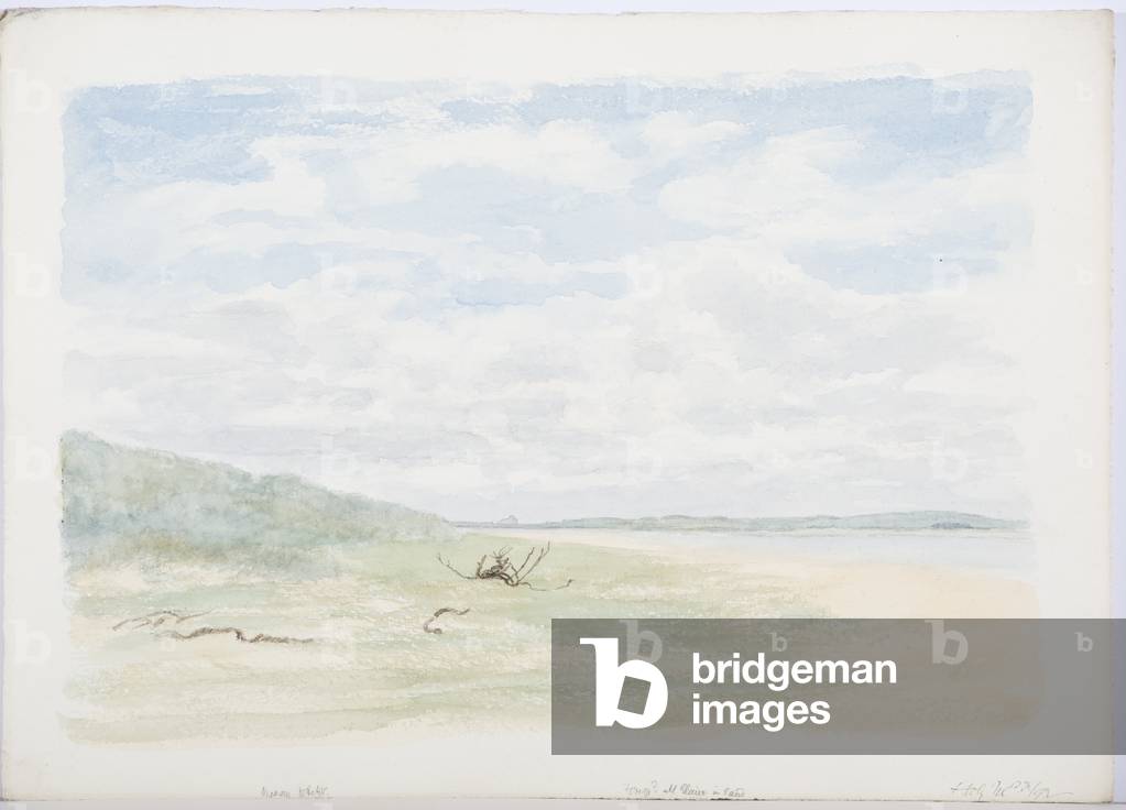 Holy Island, 1899 (pencil & watercolour on paper)