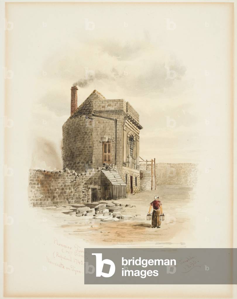 Plummer Tower, Croft Street, Newcastle upon Tyne (bodycolour on paper)