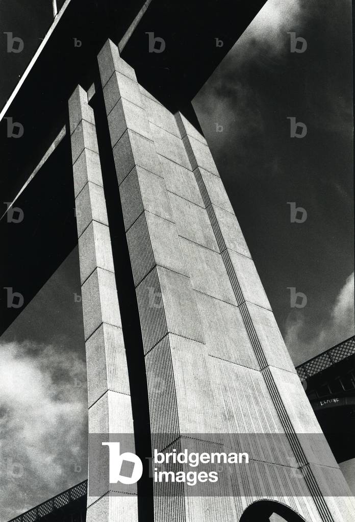 View of the Byker Viaduct, Tyne & Wear, UK, 1979 (b/w photo)