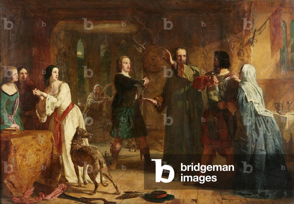 A Scene from 'The Lady of The Lake' (oil on canvas)