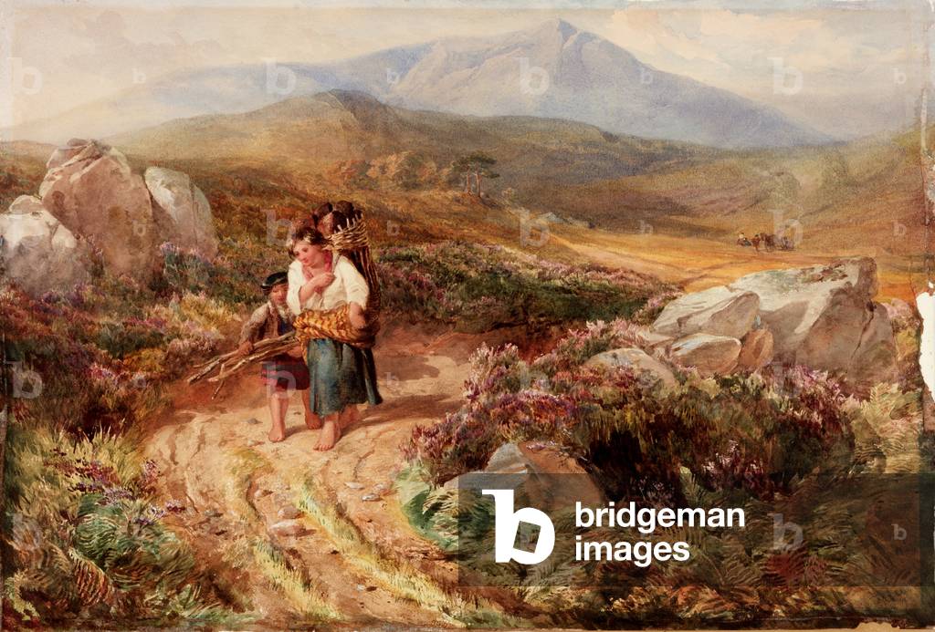 Landscape with Wood Carriers (bodycolour on paper)