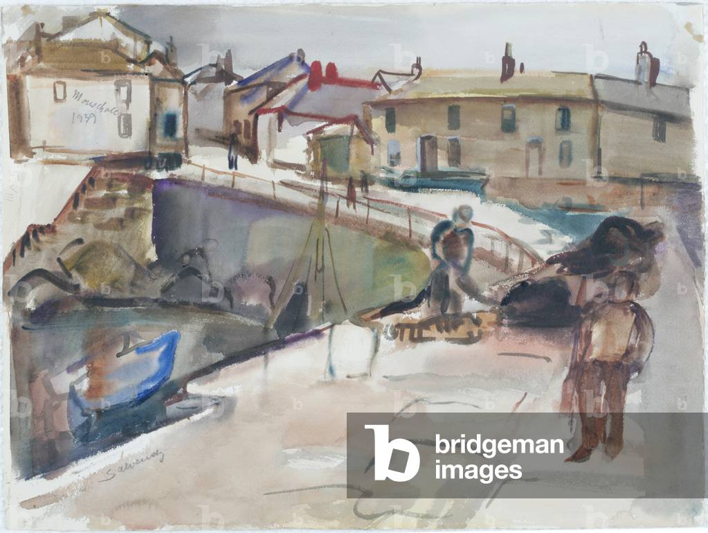 Mousehole, Penzance (w/c on paper)