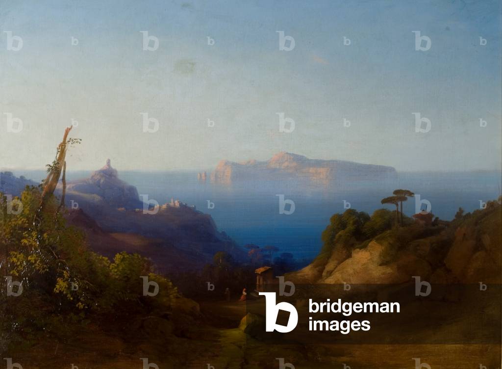 View of Capri (oil on canvas)