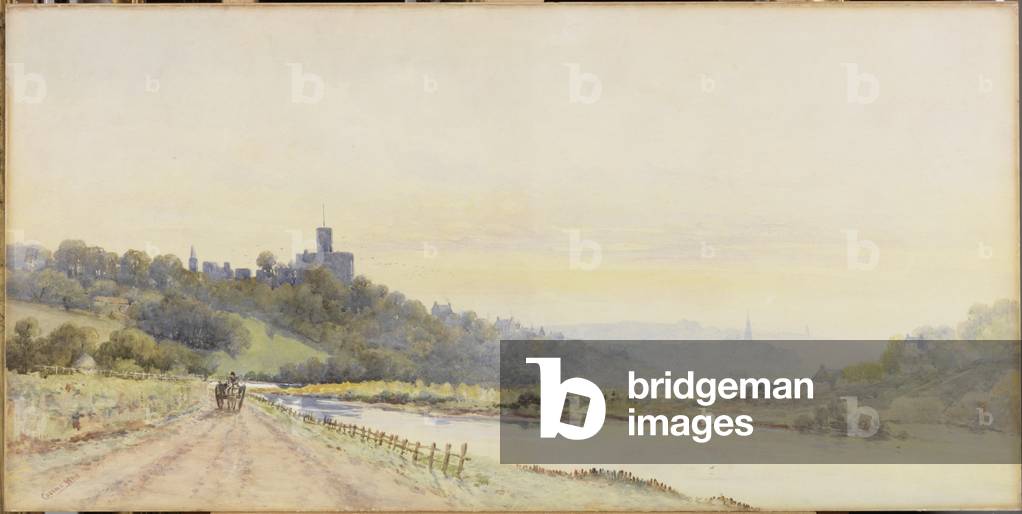 Warkworth (watercolour, bodycolour and pencil on paper)