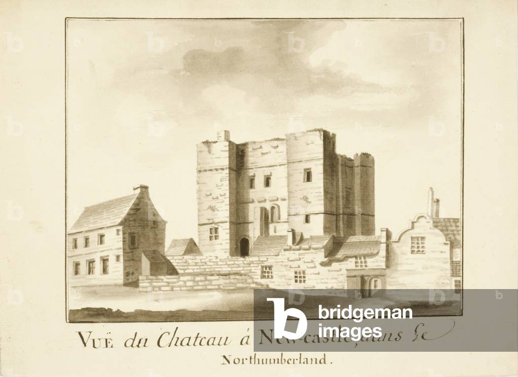 The Castle, Newcastle upon Tyne (ink & pencil on paper)