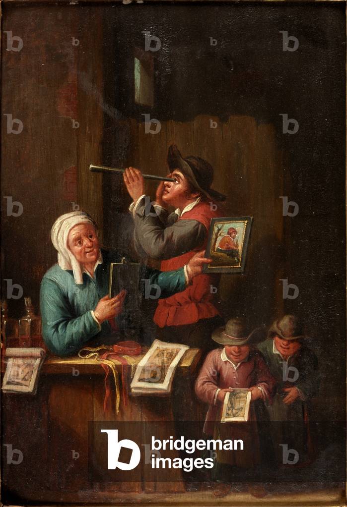 Dutch Interior (oil on panel)