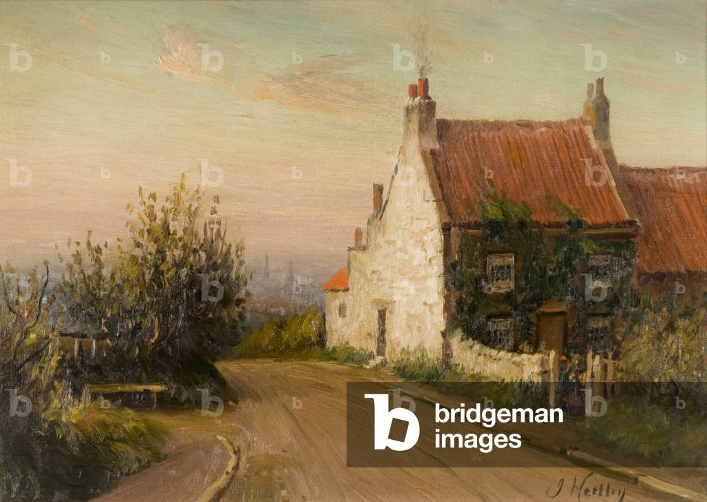 Bild von Gemälde "Red House Farm" von Johnson Hedley