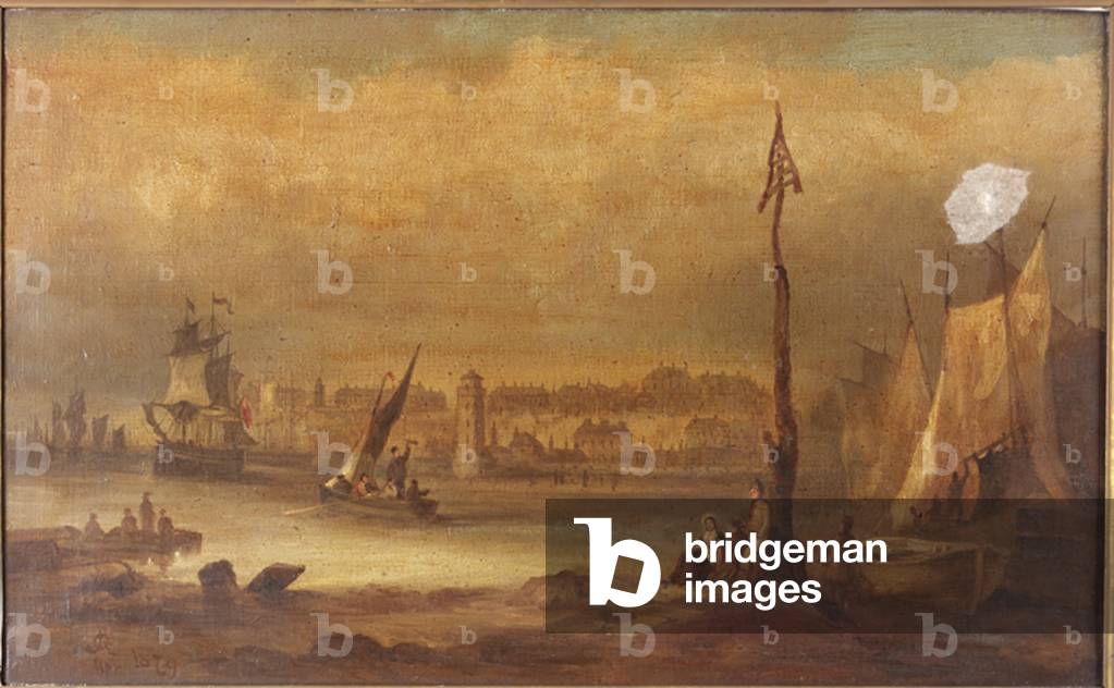 Shields Harbour  (oil on canvas)