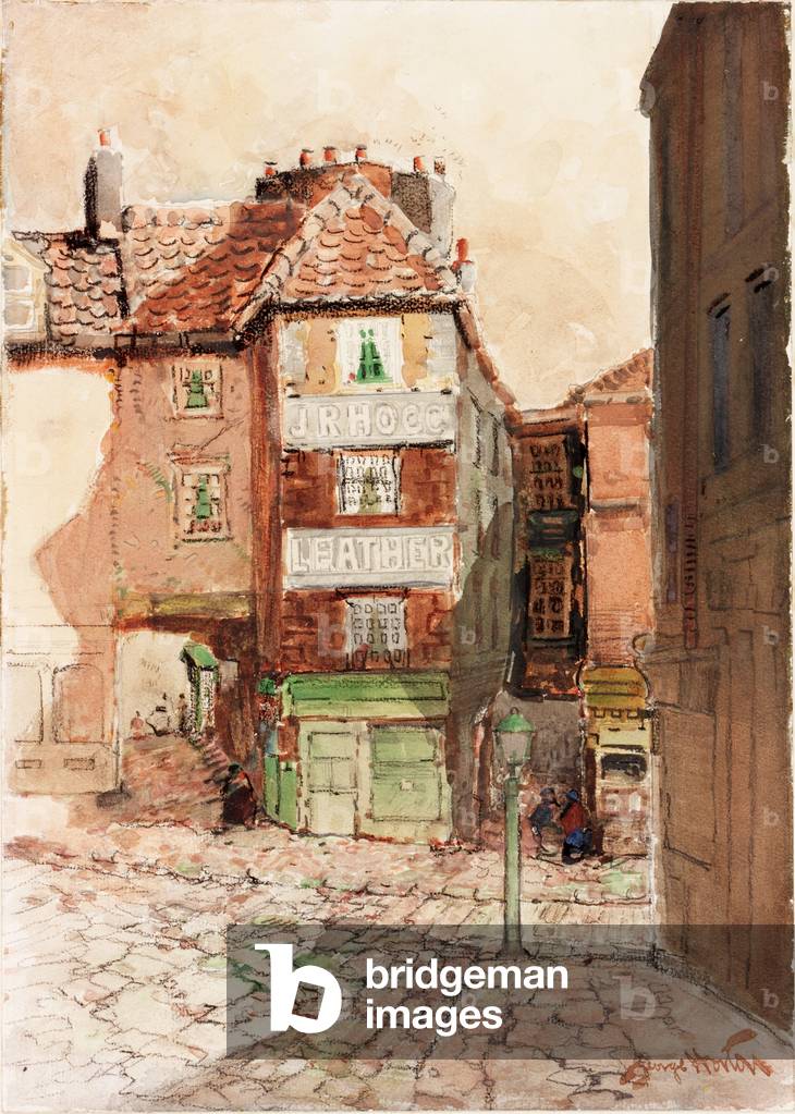 J.R. Hogg's Shop (pastel)