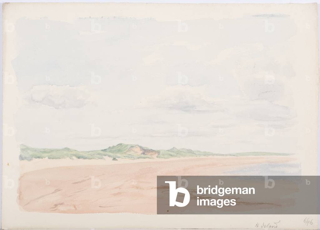 Holy Island, 1896 (pencil & w/c on paper)