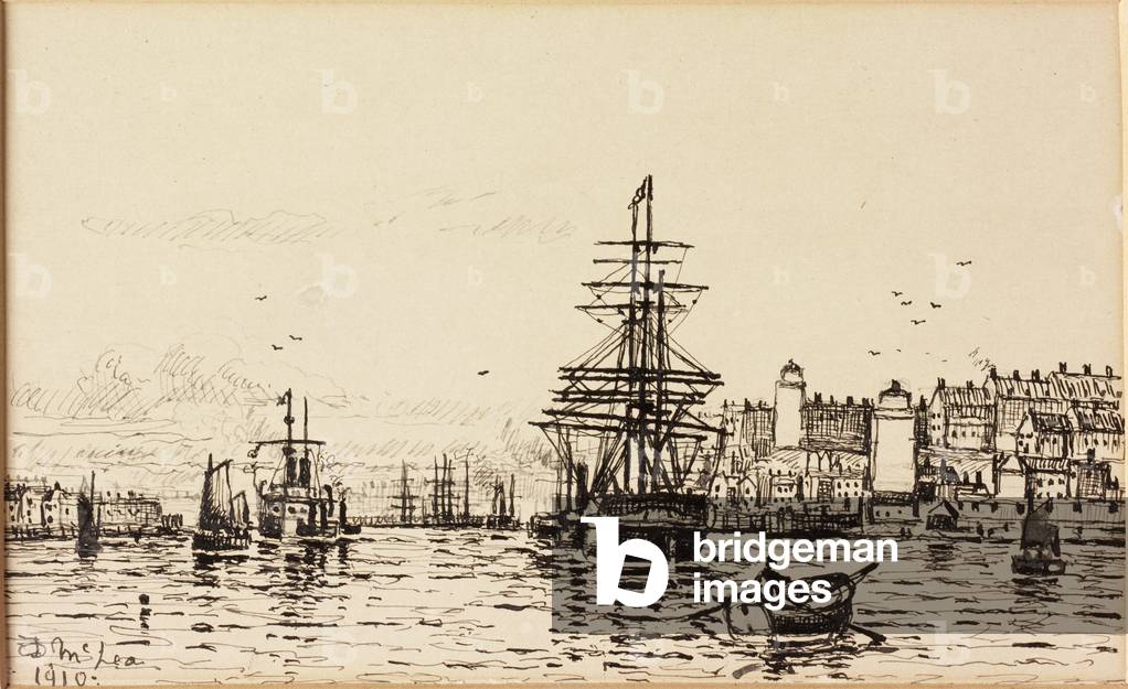 The High and Low Lights North Shields (ink on paper)