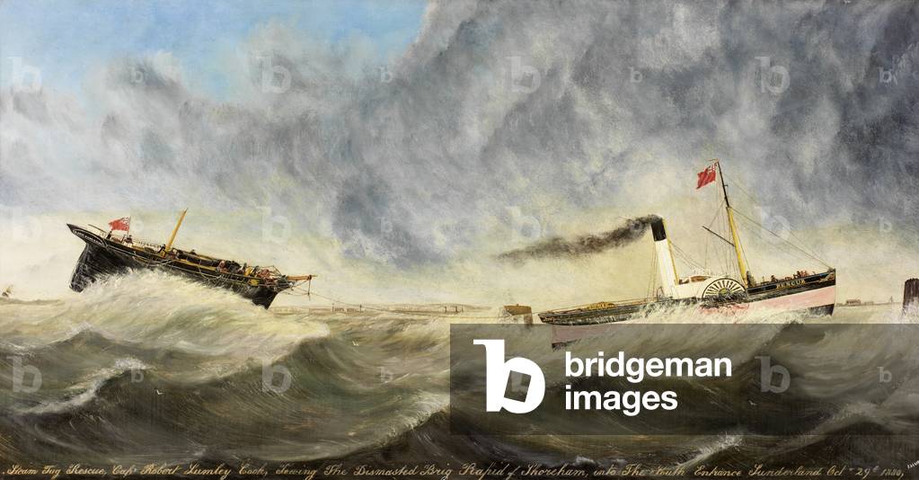 Steam Tug 'Rescue' (öl auf leinwand)