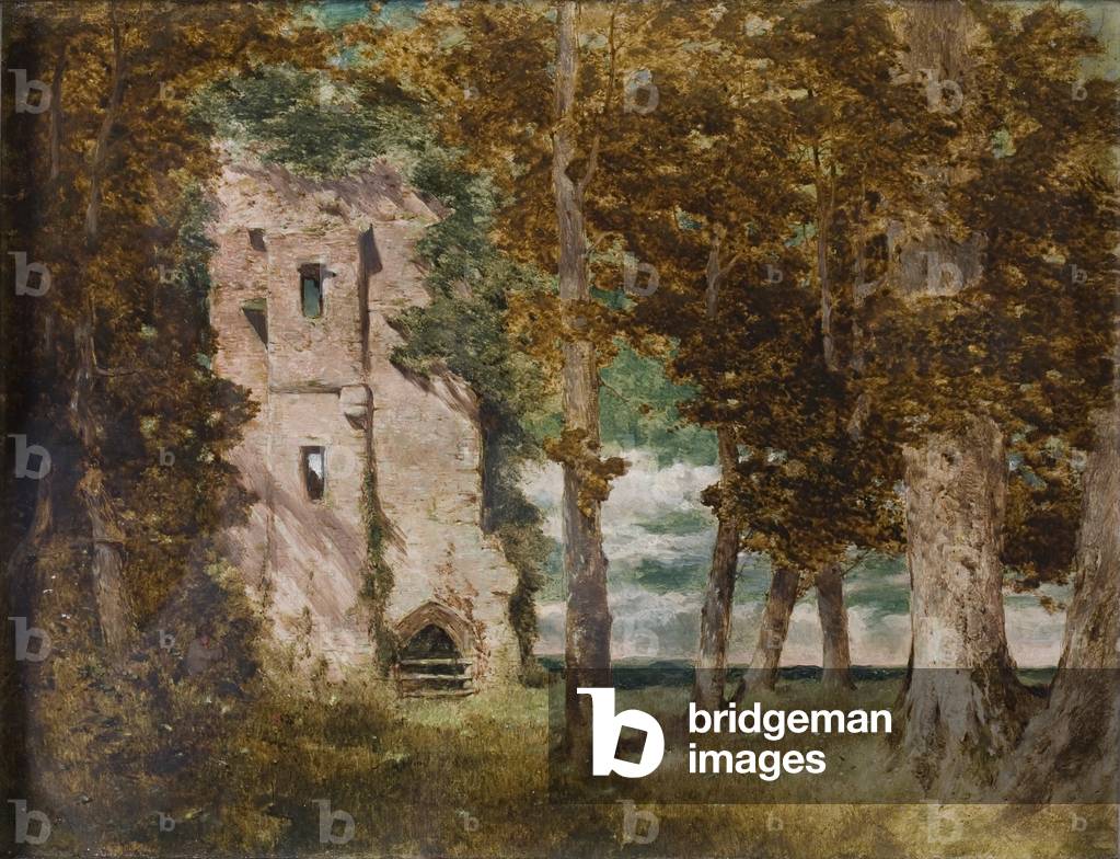 Image of Painting depicting Ruins of Kirkoswald Castle, 1854 by William James Blacklock