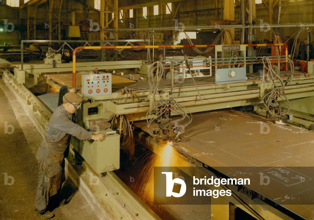 Plater's Shed at Readhead's shipyard, South Shields, UK, 1963 (photo)