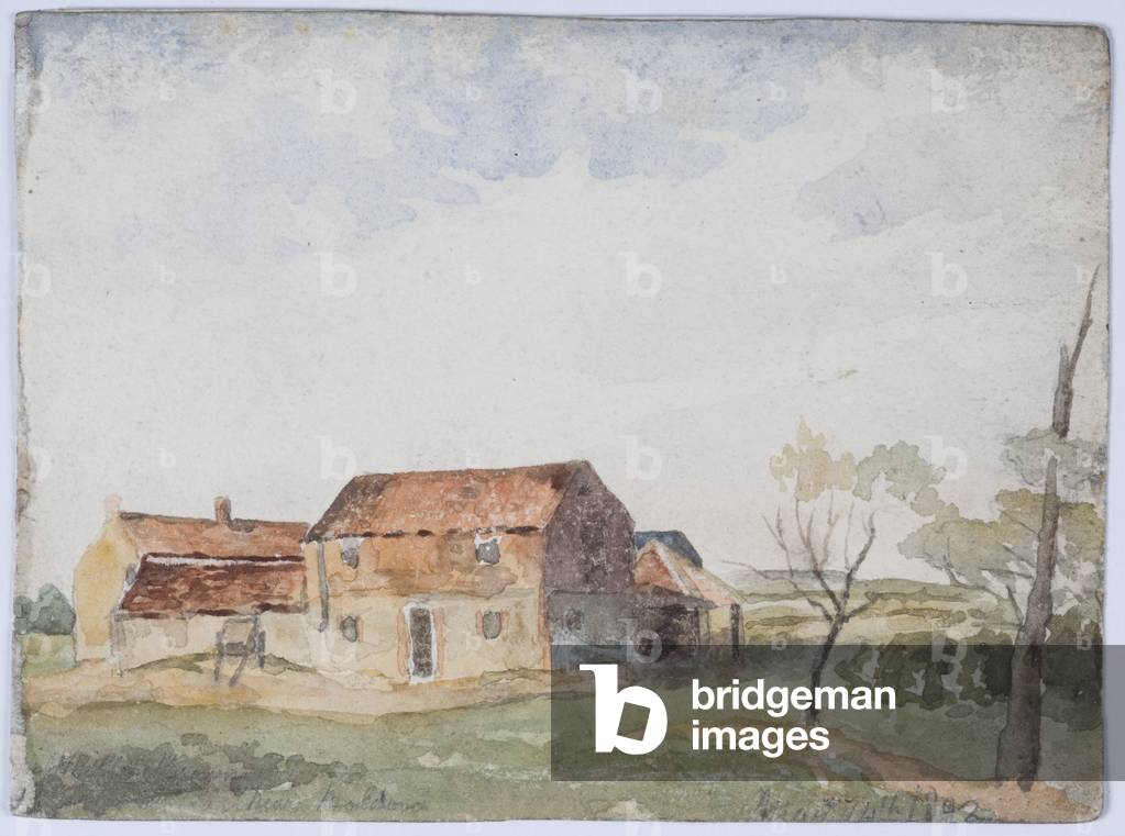 Near Boldon (pencil, watercolour on paper)