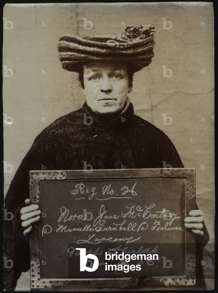 Nora Jane McCartney alias Marcella Turnbull alias Bulman, North Shields, UK, 1905 (b/w photo) 
