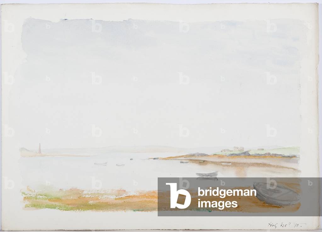 Holy Island, 1895 (pencil & w/c on paper)