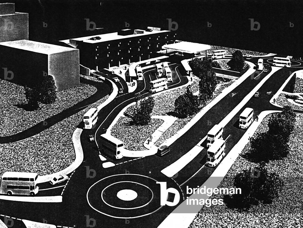 Four Lane Ends Metro Interchange 3D model, 1975-77 (mixed media)