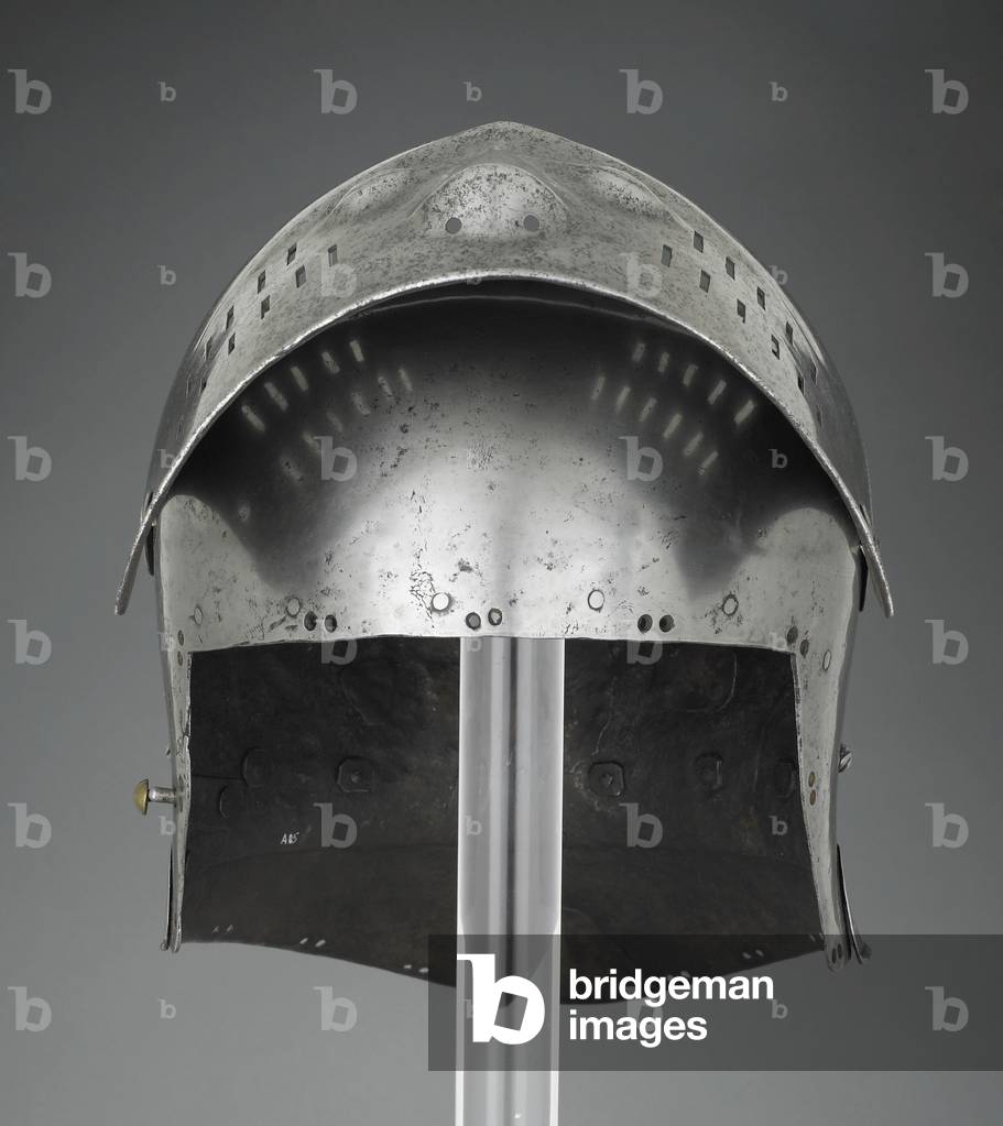 Sallet, c.1510 (medium-carbon steel, quenched and tempered)