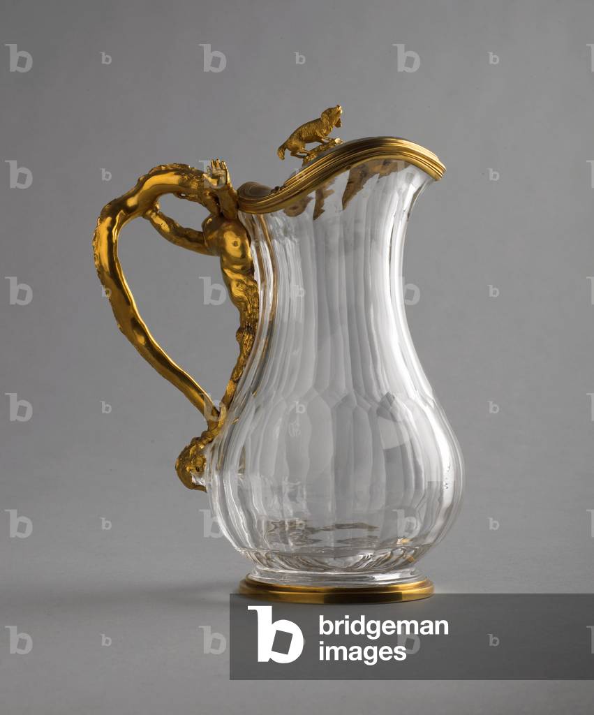 Ewer and basin, 1727 or 1730 (rock crystal & gold)