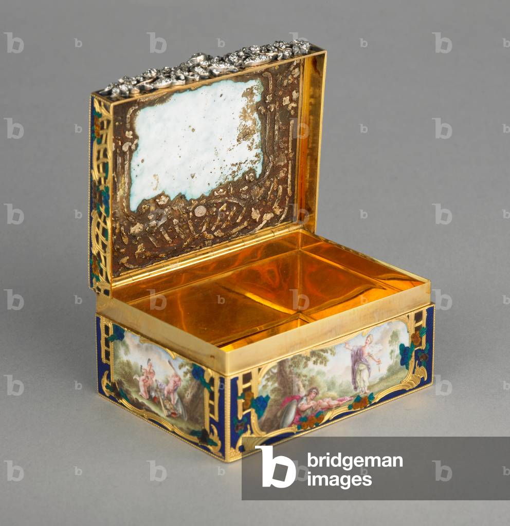 Snuff box, Berlin, Germany, c.1750-55 (gold, diamonds & enamel)