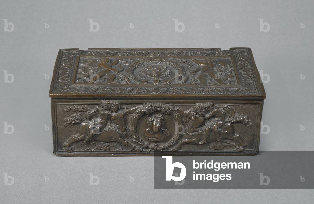 Writing casket, possibly from Mantua or Rome, c.1470 (bronze copper alloy)