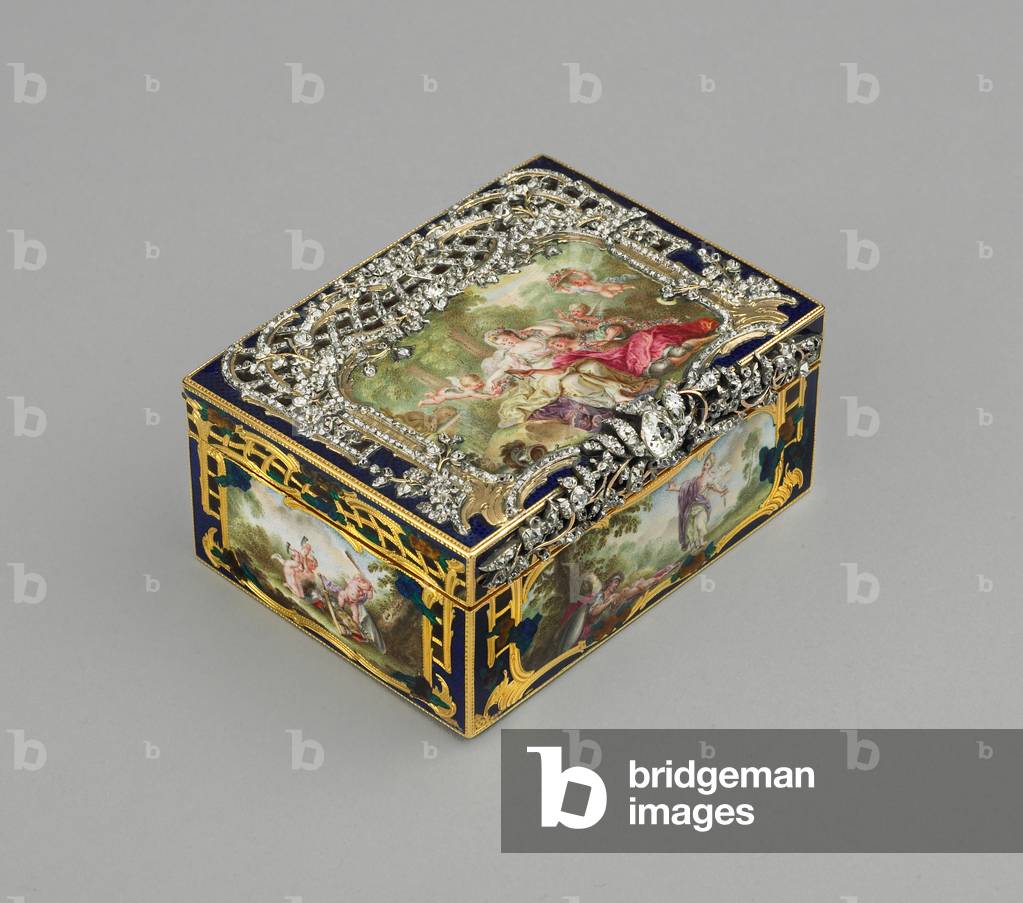 Snuff box, Berlin, Germany, c.1750-55 (gold, diamonds & enamel)
