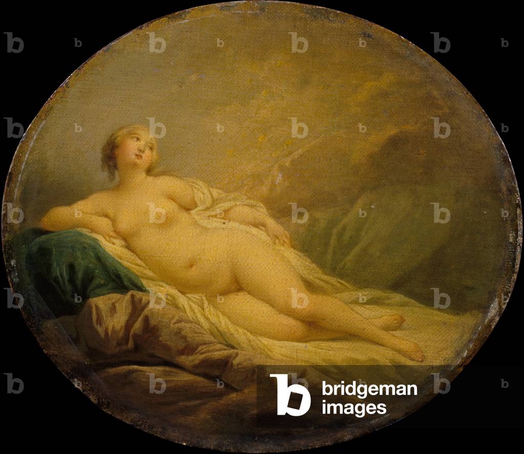 Danaë, c.1760-80 (oil on canvas laid down on panel)