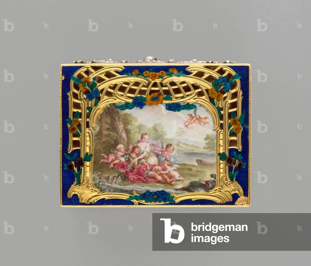 Snuff box, Berlin, Germany, c.1750-55 (gold, diamonds & enamel)