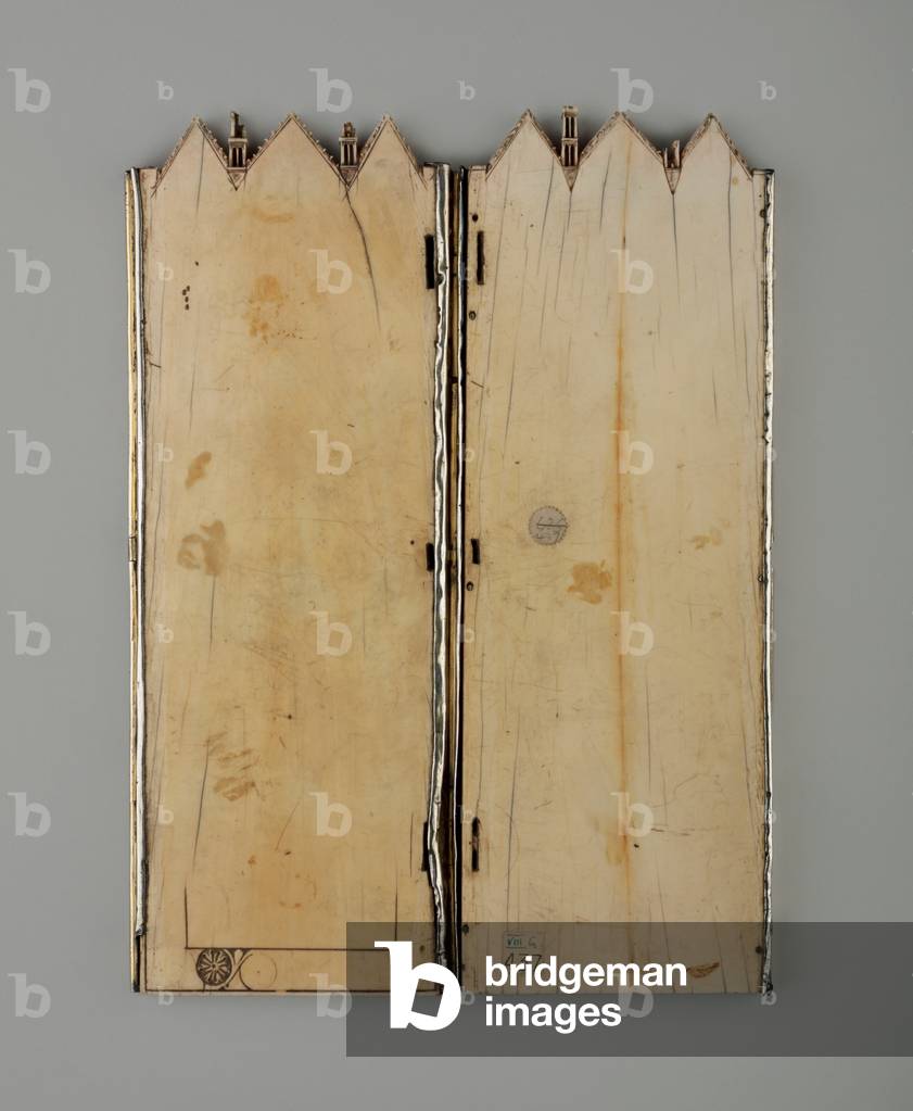 Diptych with scenes of the Passion, France, late 13th century (ivory & silver)