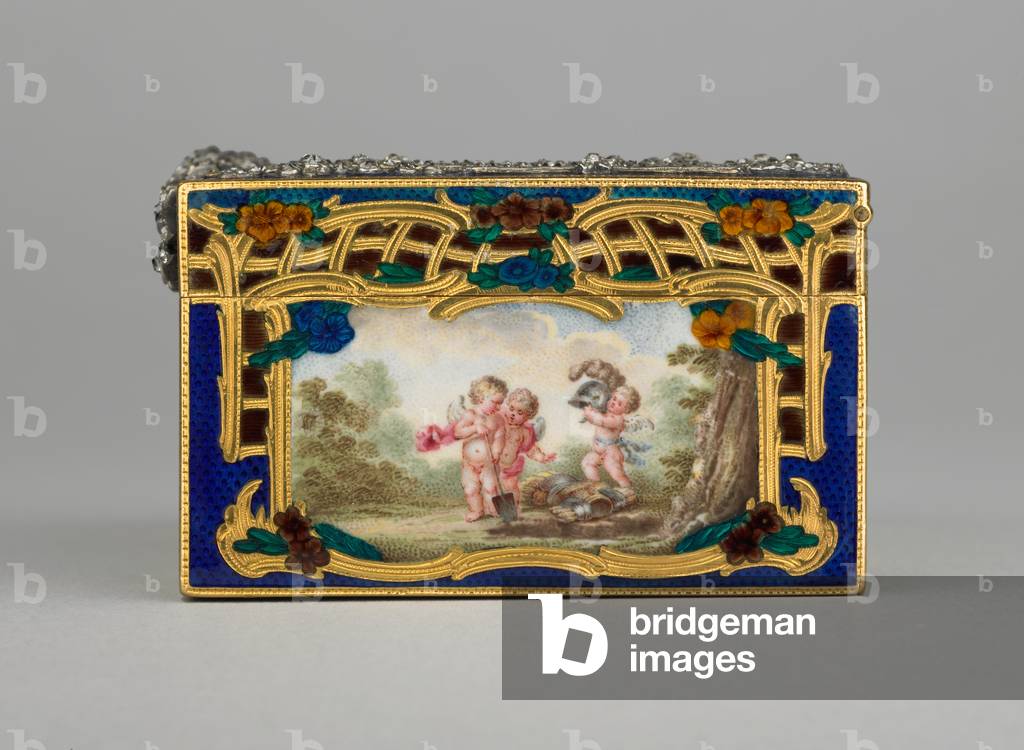 Snuff box, Berlin, Germany, c.1750-55 (gold, diamonds & enamel)