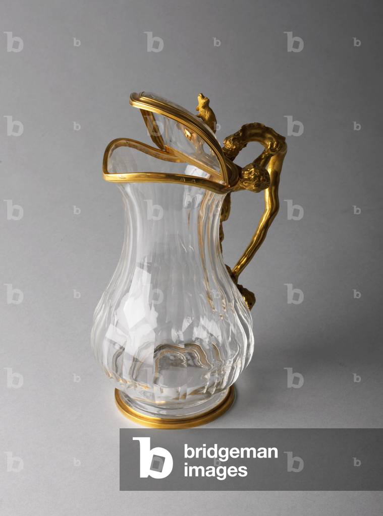 Ewer and basin, 1727 or 1730 (rock crystal & gold)