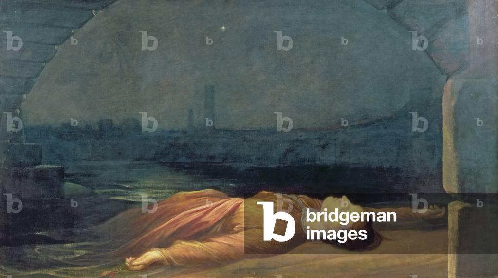 Image de Peinture représentant Trouvé noyé, 19th Siècle par George Frederic Watts