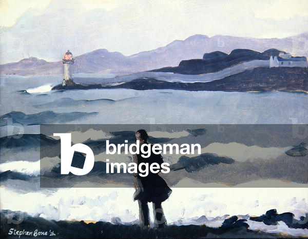 Stormy Evening, 1926 (oil on panel)